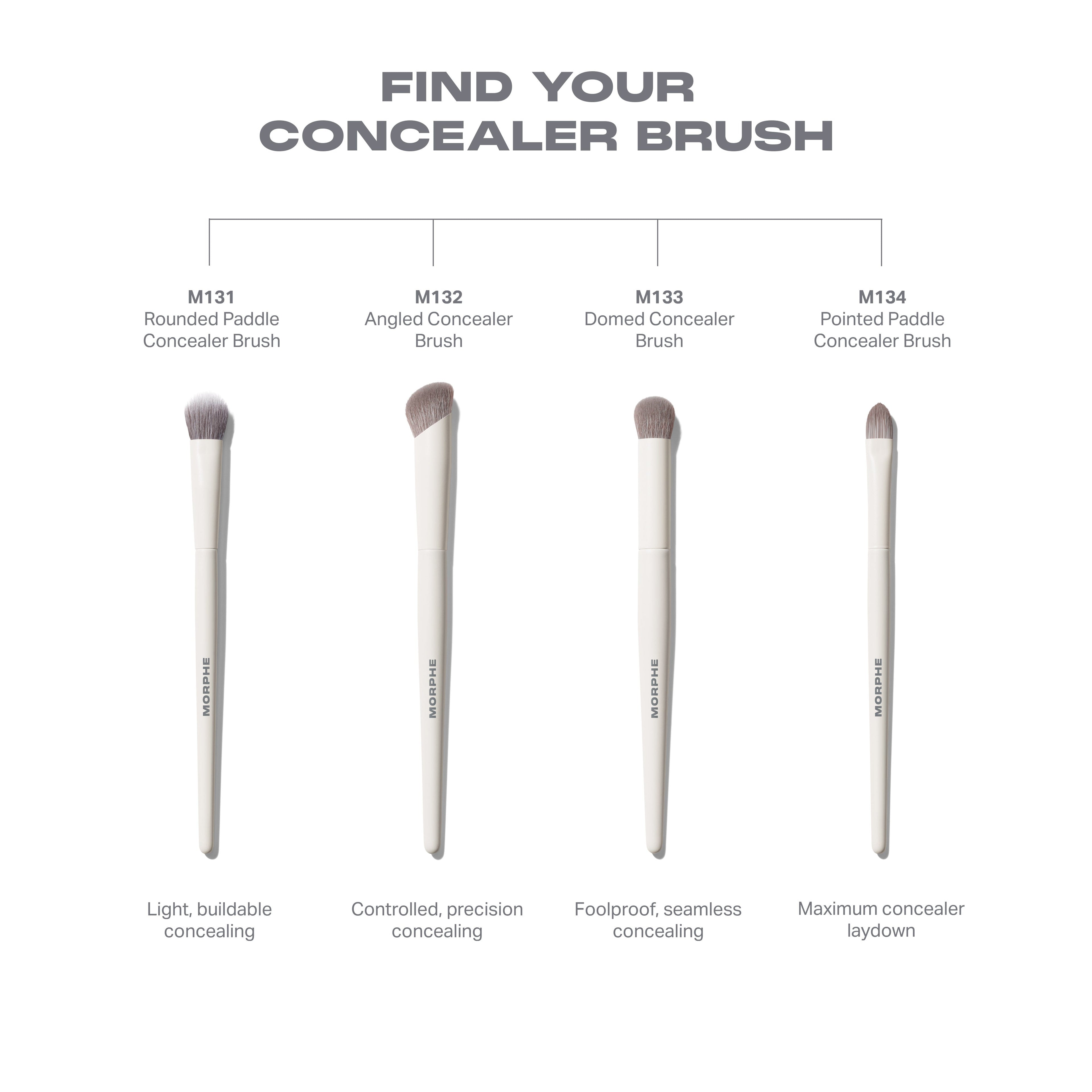 M131 Rounded Paddle Concealer Brush