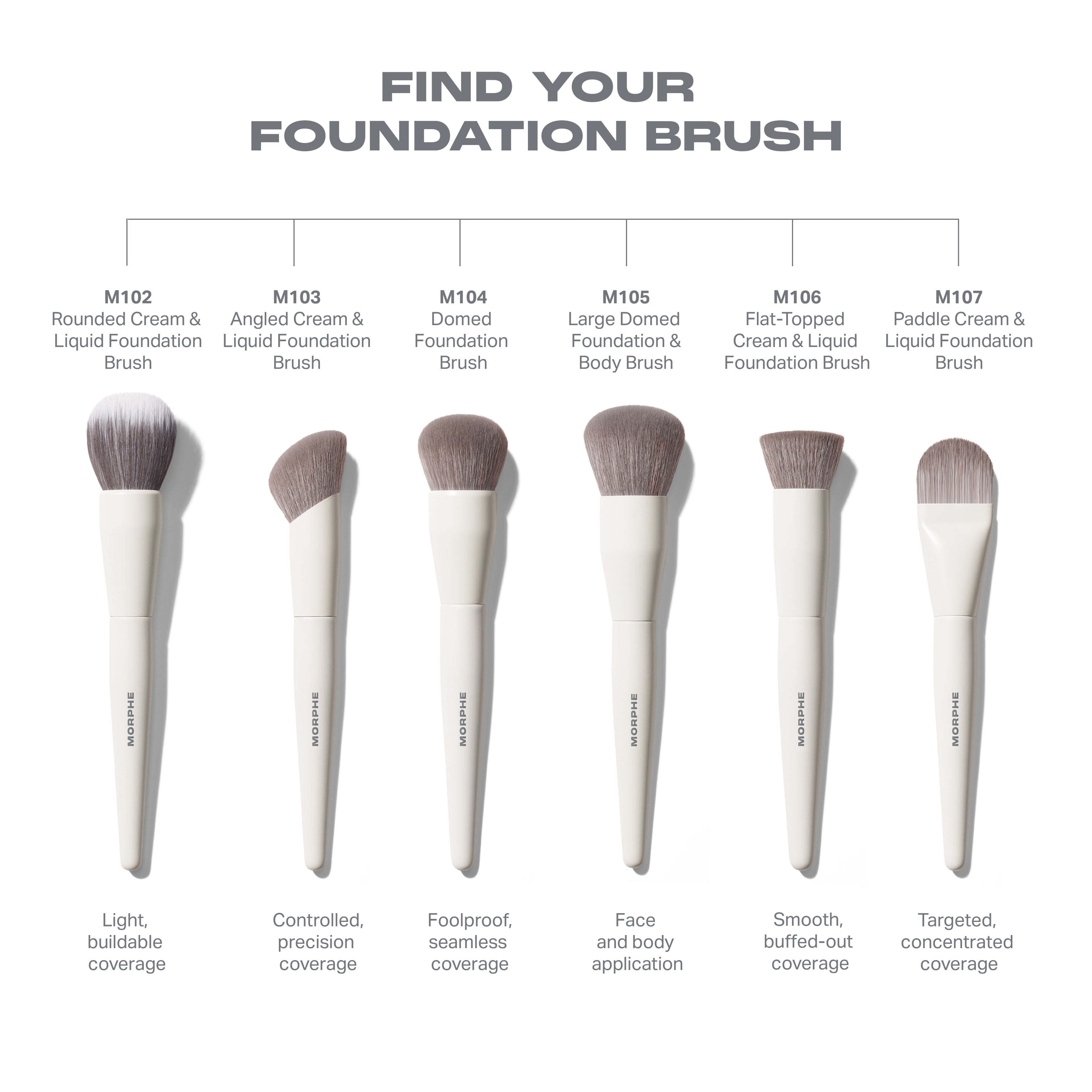 M102 Rounded Cream & Liquid Foundation Brush