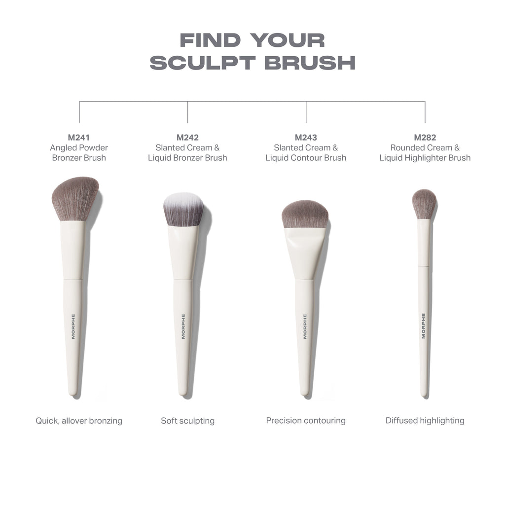 M243 Slanted Cream & Liquid Contour Brush