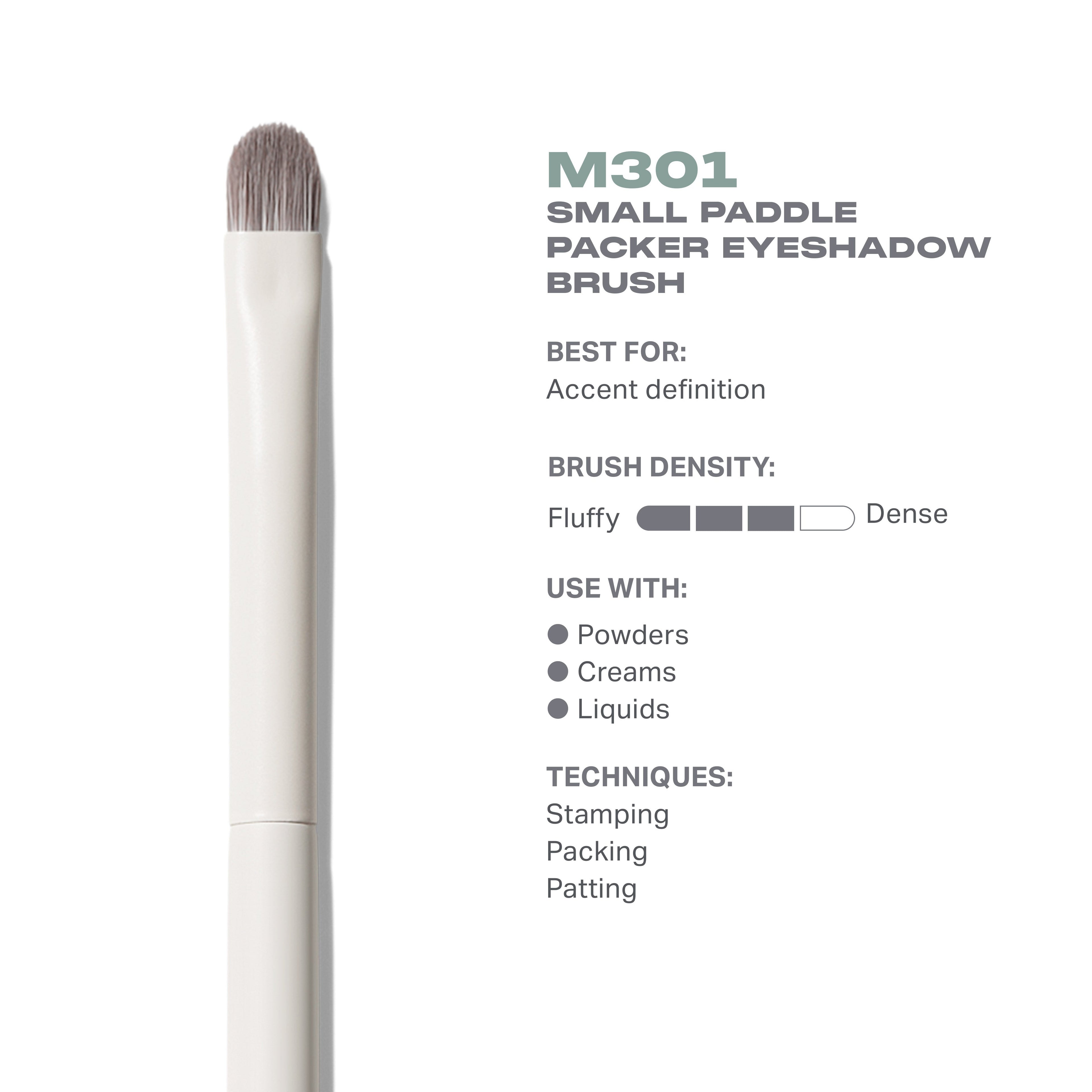 M301 Small Paddle Packer Eyeshadow Brush