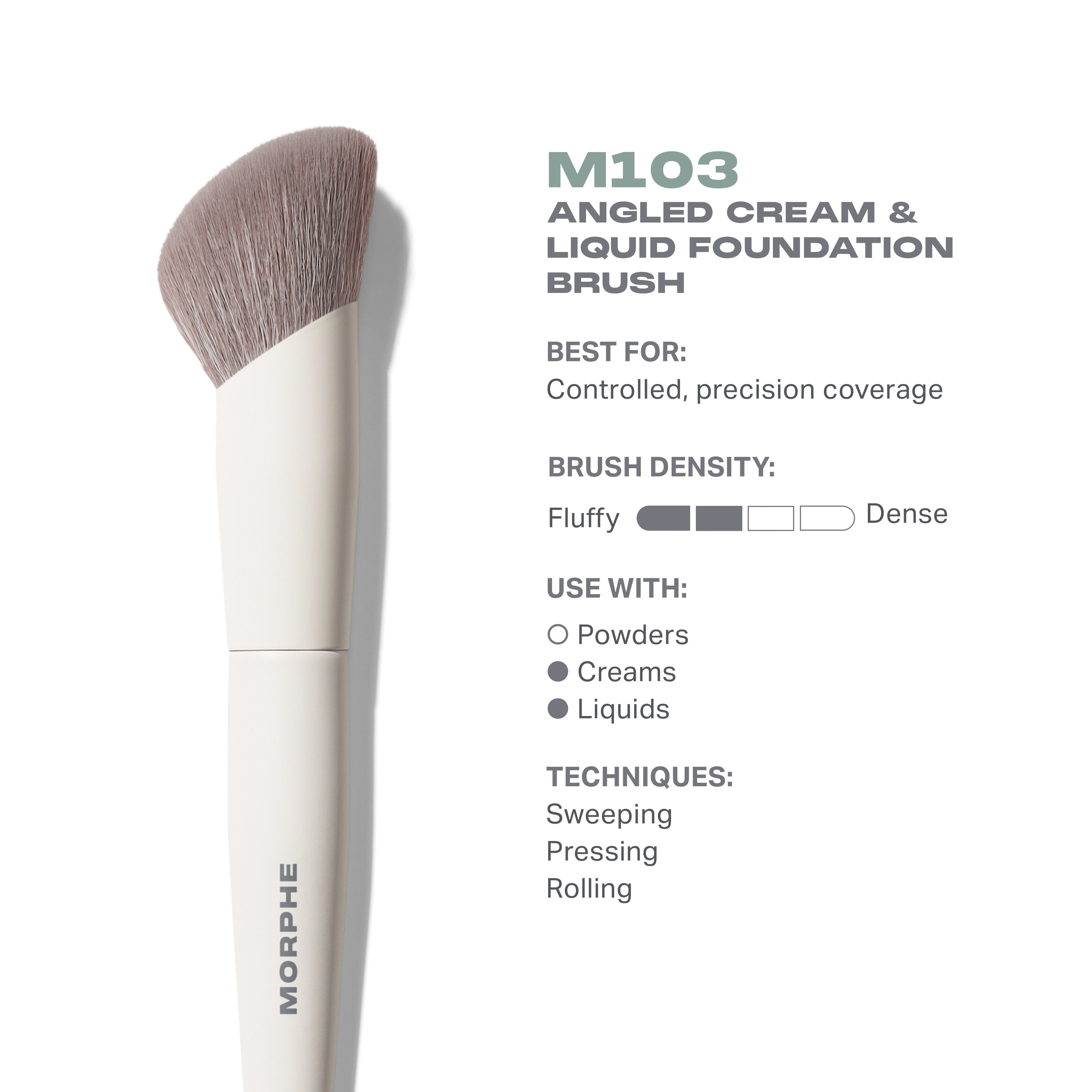 M103 Angled Cream & Liquid Foundation Brush
