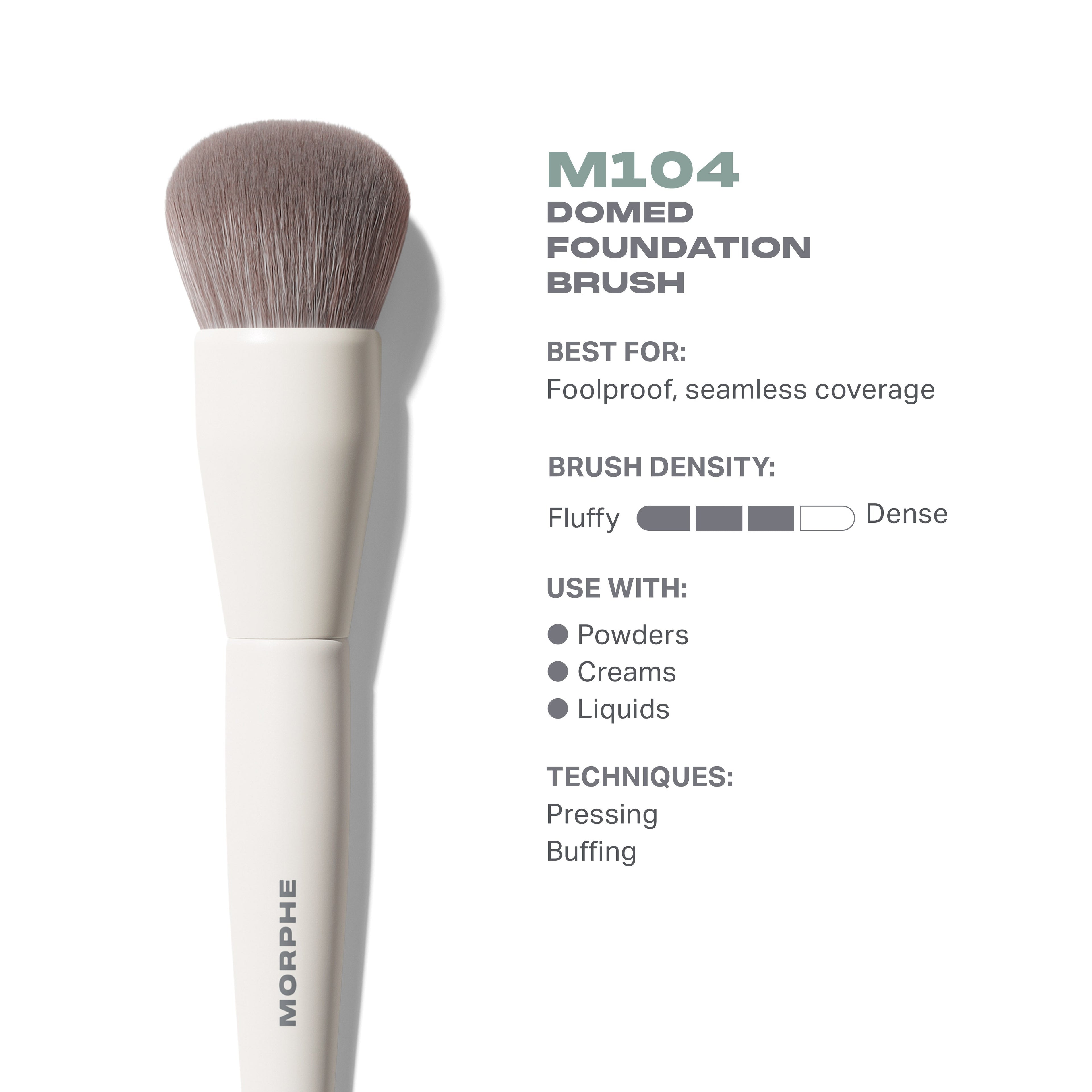 M104 Domed Foundation Brush