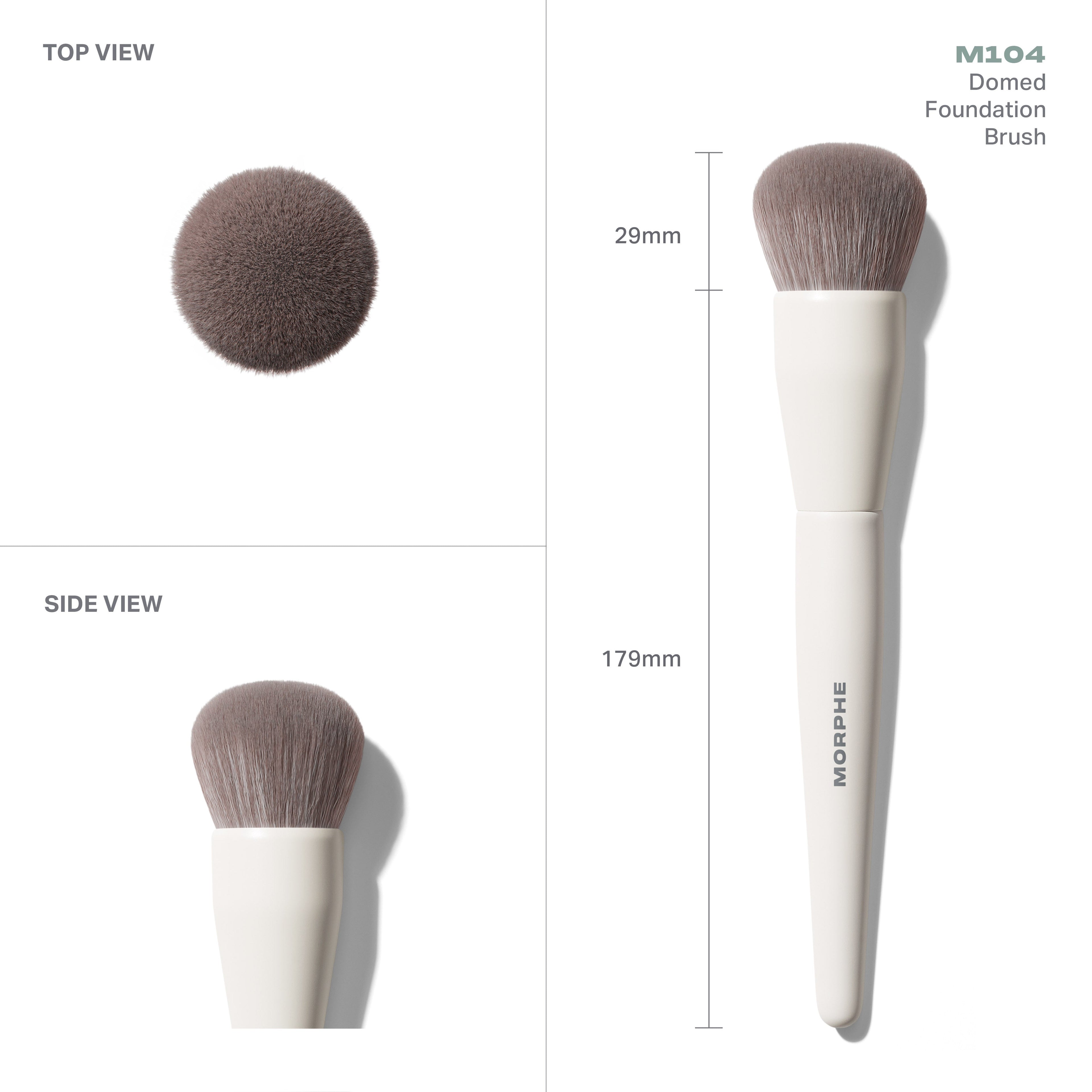 M104 Domed Foundation Brush