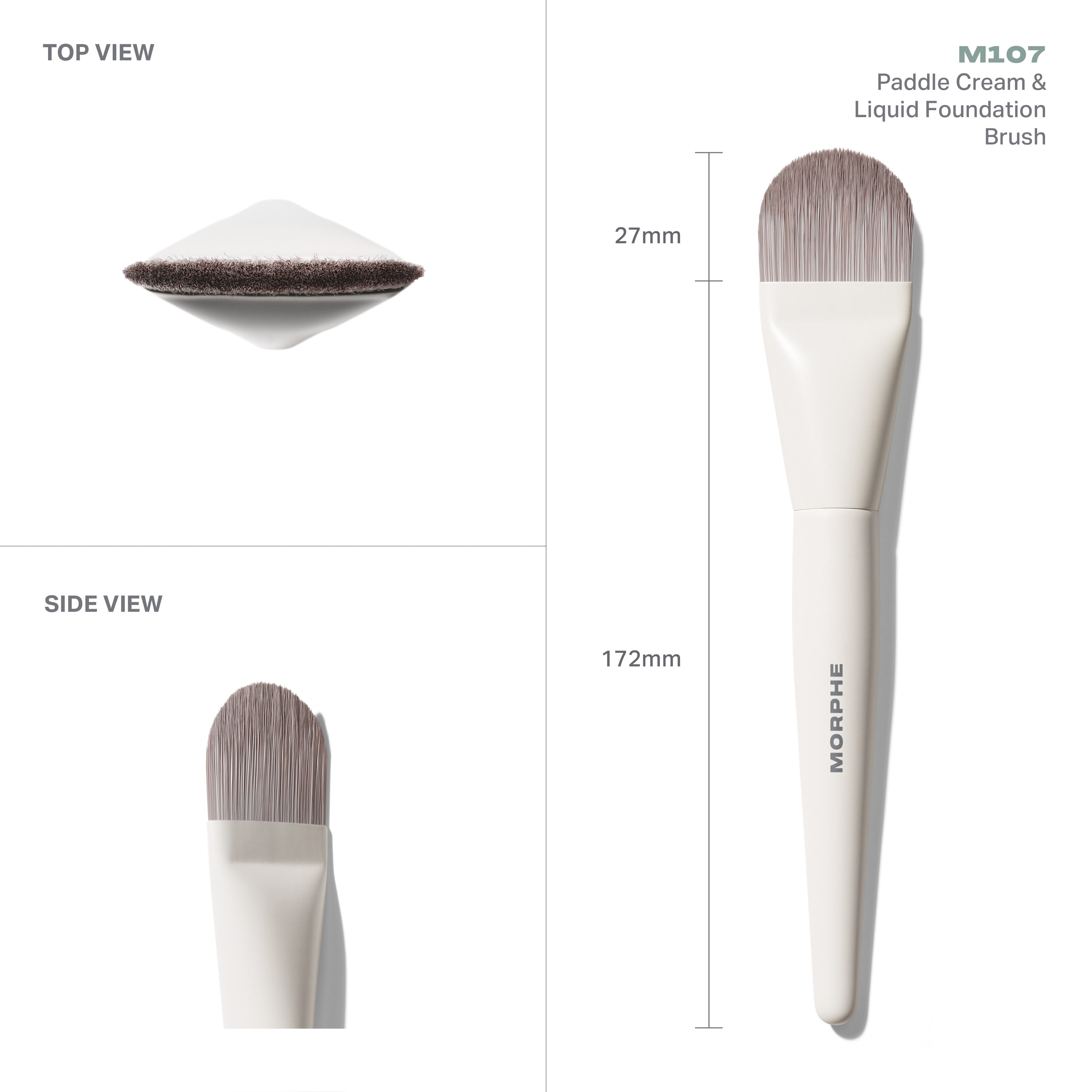M107 Paddle Cream & Liquid Foundation Brush