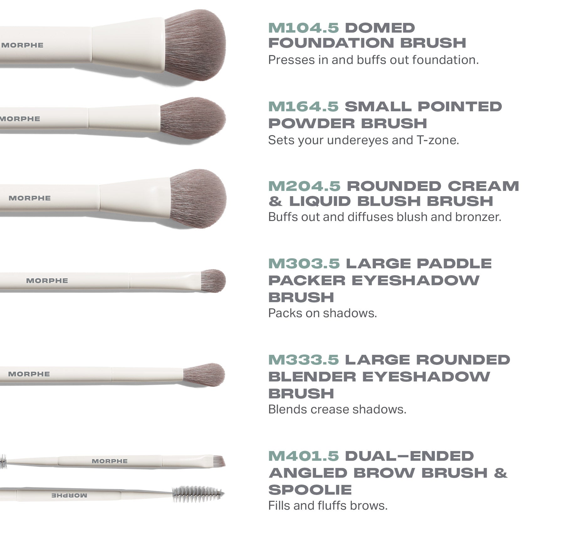 Along for the Glide 6-Piece Travel Brush Set