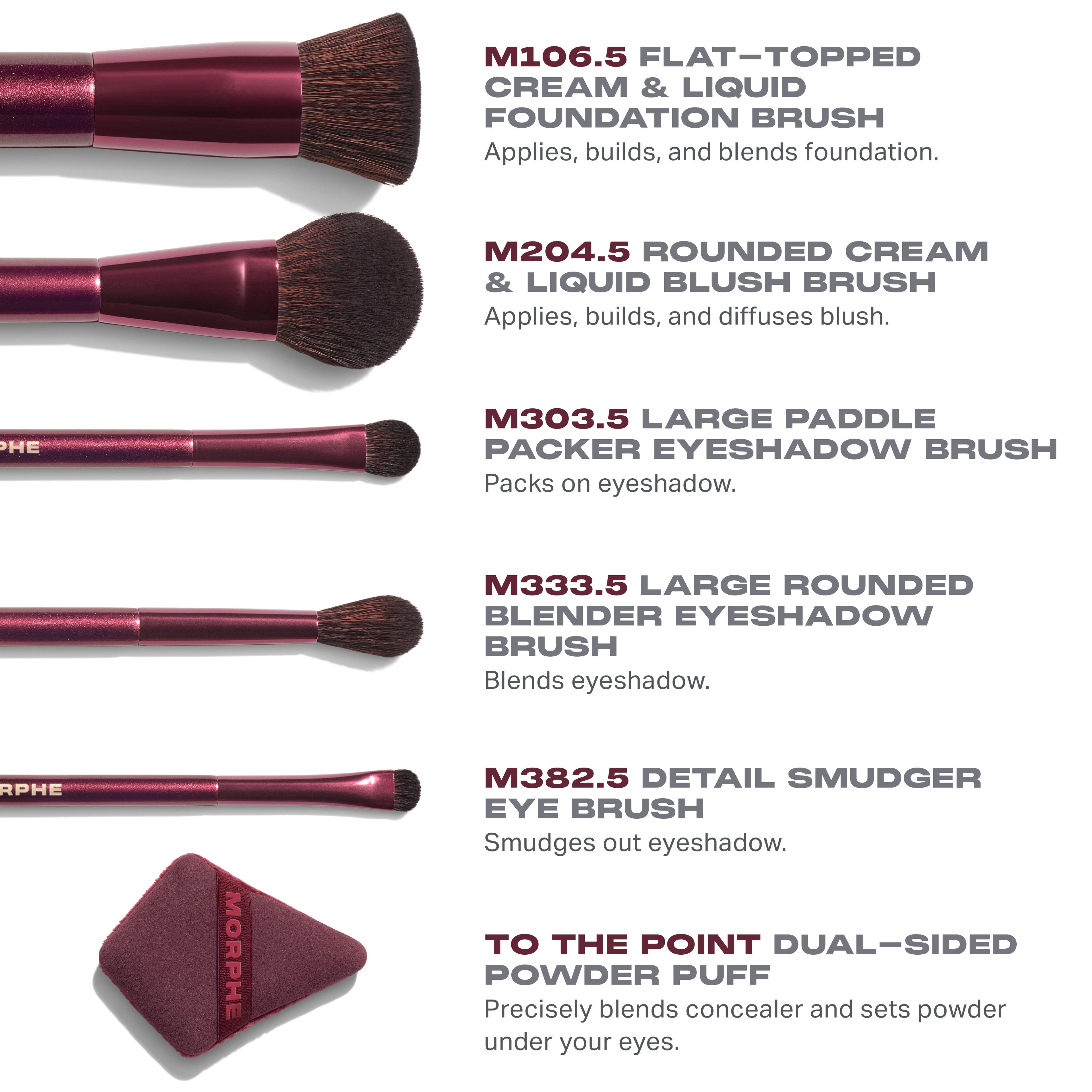 Rebellious 6-Piece Brush & Tool Set